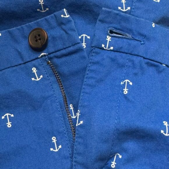 Old Navy Blue Anchor Shorts size 16 - Picture 3 of 5